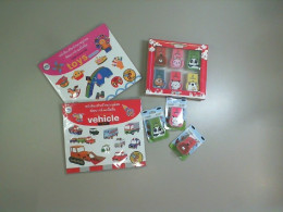 Applique set 2 books + 9 erasers with smells