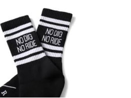 Set of 5 No Dig No Ride black from Loose Riders socks