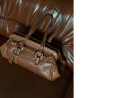 Dark brown women's handbag