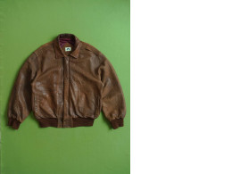 Dark brown leather men's jacket Dark brown leather men's jacket