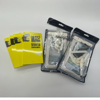 Set of smartphone's accessuares: waterproof case + protective glass