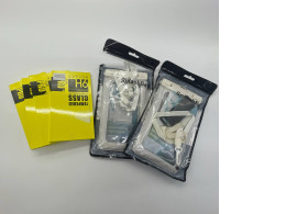 Set of smartphone's accessuares: waterproof case + protective glass