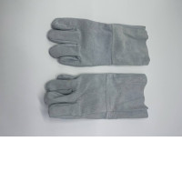 Grey work gloves