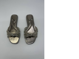 Grey women's hilled shoes