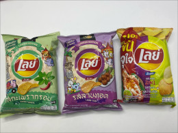 Set of 3 Lay Rock wavy sheet 