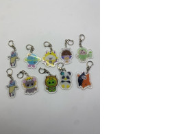 Set of 10 Animal Keychain 