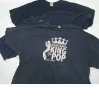 Set of 3 men's dark blue t-shirts