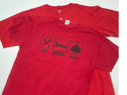 Set of 2 red t-shirts with print