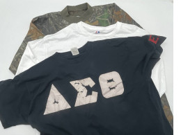 Set of university printed t-shirts