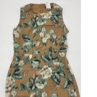 Brown long dress with flowers bprint Brown long dress with flowers bprint