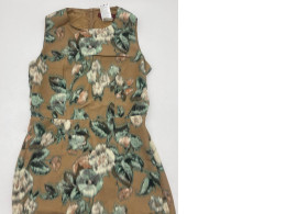 Brown long dress with flowers bprint Brown long dress with flowers bprint