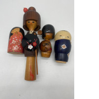 Set of wooden Chineese dolls