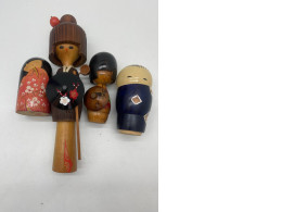 Set of wooden Chineese dolls