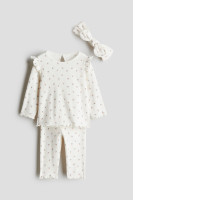 3-piece ribbed cotton set