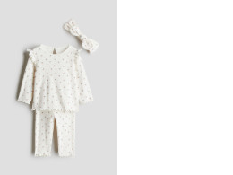 3-piece ribbed cotton set