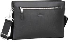 Bag Chantaco Leather Messenger Bag | LACOSTE