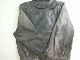 Green jacket with rivets