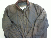 Green jacket with zip