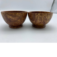 Set of 2 Rice bowl made from coconut shell 