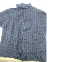 Black short sleeve lace shirt 