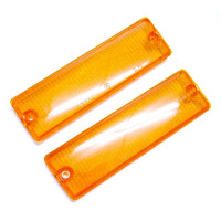 Set of 2 Orange Turn Signal Covers for Car