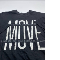 Men's black round neck t-shirt oversize 