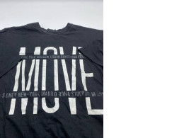 Men's black round neck t-shirt oversize 