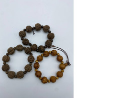 Set of 3 Brown beaded bracelet 