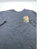 Black round neck t-shirt oversize 