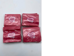 Set of 4 Red ziplock bag 