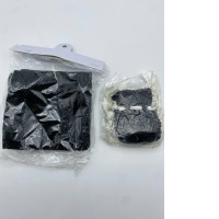 Set of 2 Small black cloth bag 