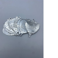 Set of 7 Silver Bodhi leaves for home decoration 