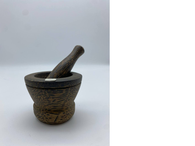 Small wooden mortar Small wooden mortar