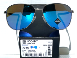 OAKLEY OO4147-0357 CONTRAIL CHROME PRIZM SAPP AUTHENTIC SUNGLASSES R-14