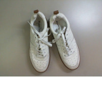 White leather sneakers