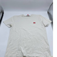 Light beige t-shirt with Denmark flag Light beige t-shirt with Denmark flag