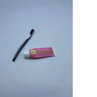 Morning set: toothpaste and toothbrush