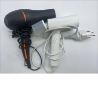 Set of 2 Black and white hair dryer 