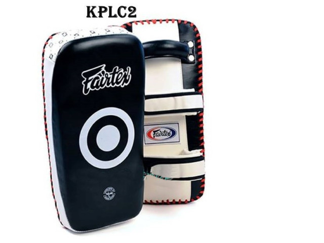 Fairtex Kick Curved Pads KPLC2 Standard Black-White for Training MMA K1 Fairtex Kick Curved Pads KPLC2 Standard Black-White for Training MMA K1