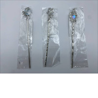 Set of 3 Silver hair pin 