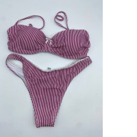 Red and white striped bikini set Red and white striped bikini set