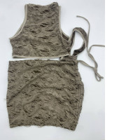 Set of 2 Dark green tank top and short skirt 