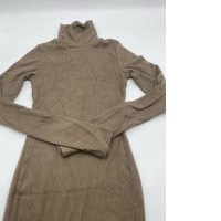 Green long sleeve turtleneck dress 