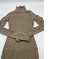 Green long sleeve turtleneck dress 