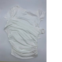 Set of 2 Women's white short-sleeved off-shoulder top 