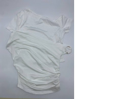 Set of 2 Women's white short-sleeved off-shoulder top 