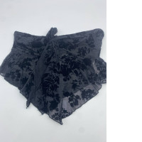 Women's black lace tube top 