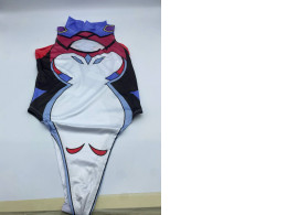 Women's white swimsuit with pattern Women's white swimsuit with pattern