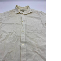 Women's cream-colored short-sleeved shirt 