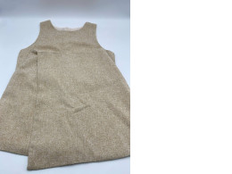 Women's light brown tank top and short skirt set 